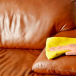how to clean a leather sofa